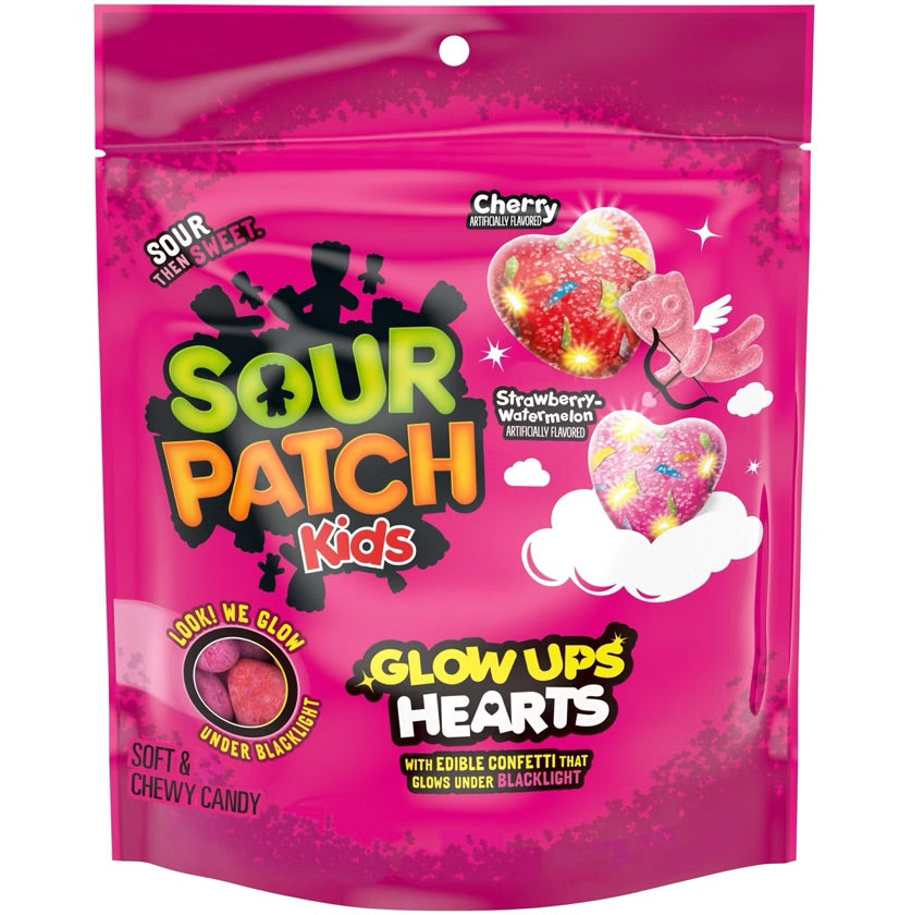 Sour patch glow ups hearts
