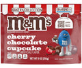 M&M cherry chocolate cupcake