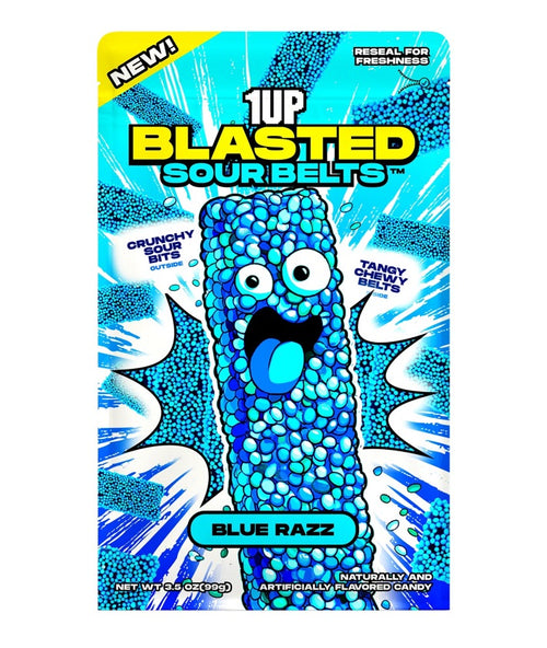 1 up sour belts blue razz