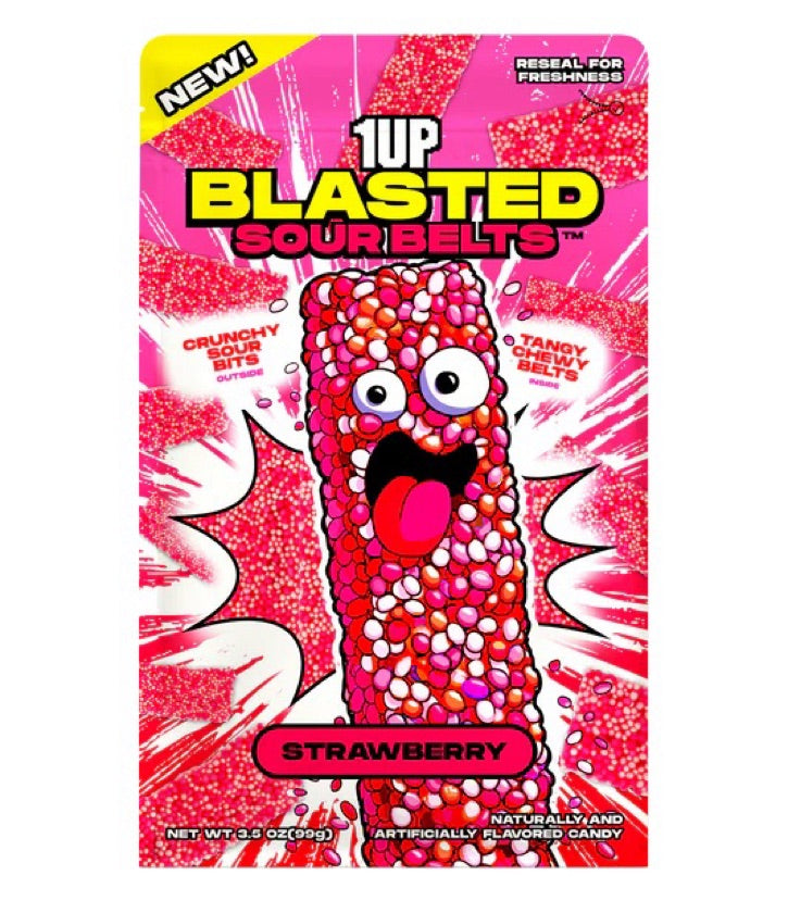 1 up sour belts strawberry