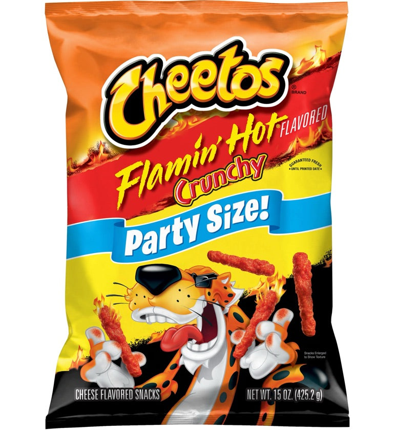 Cheetos flaming hot party size