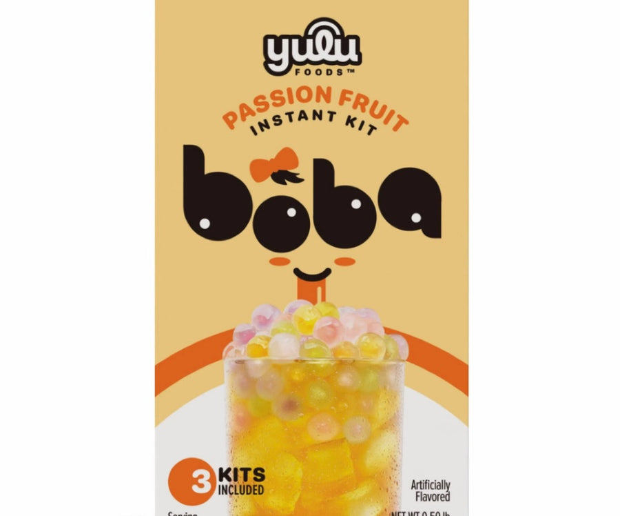 Boba tea passion fruit