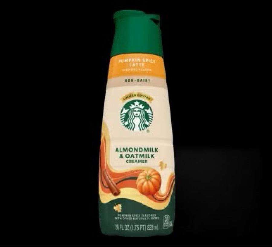 Starbucks creamer pumpkin latte almond and oat milk