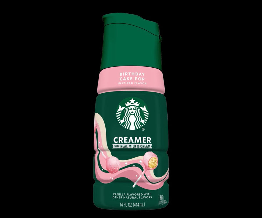 Starbucks creamer birthday cake pop