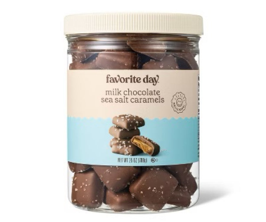 Milk chocolate sea salt caramels bites 25oz
