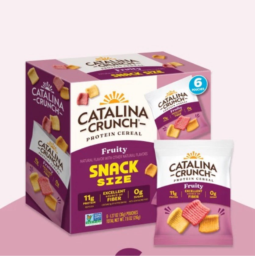 Catalina crunch fruity snack size x6