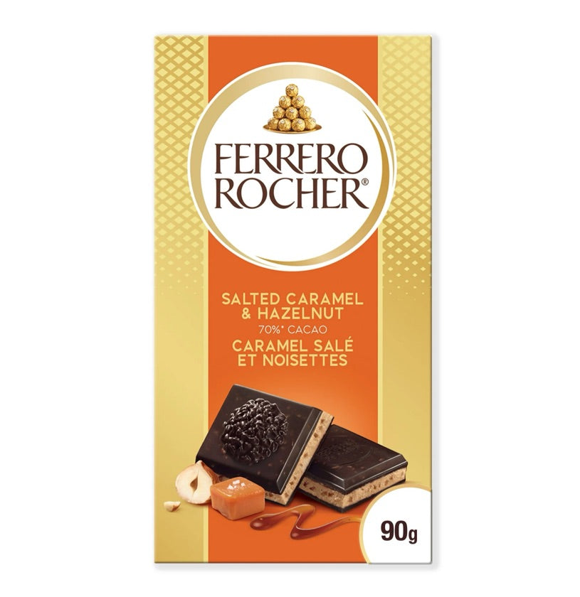 Chocolate Ferrero caramel hazelnut 70% cacao