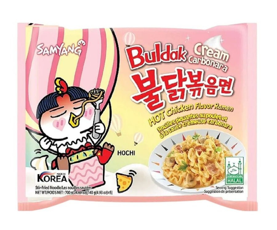 Buldak ramen creamy carbonara