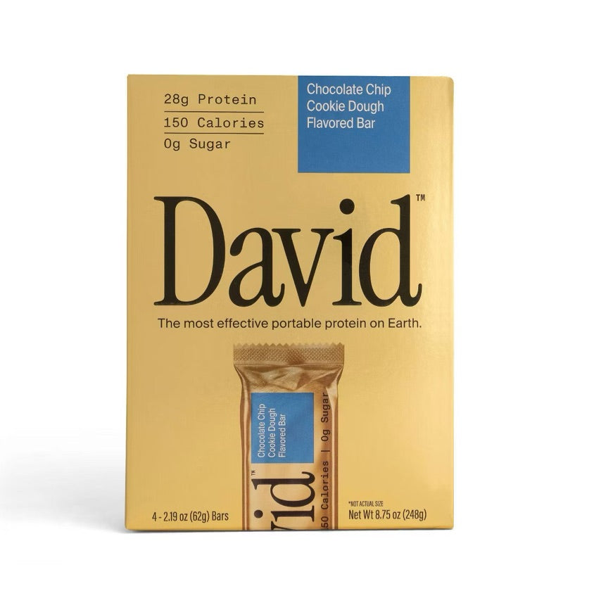 David cookie dough protein bar x4