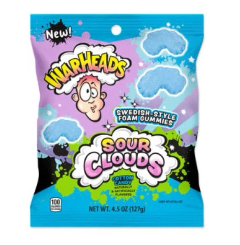 Warheads sour clouds cotton candy