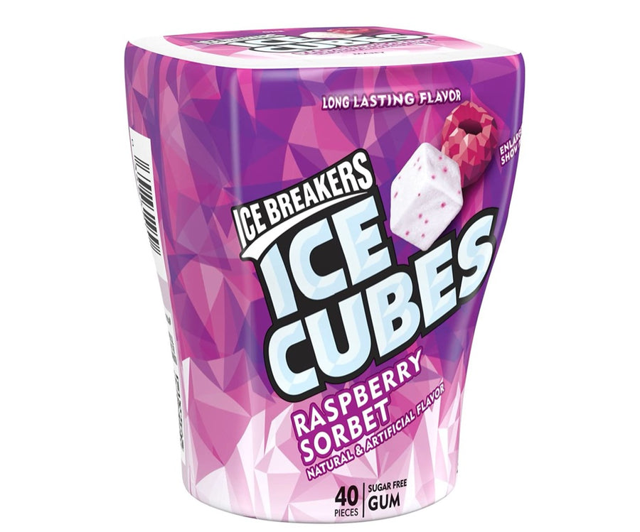 Chicles ice cubes raspberry