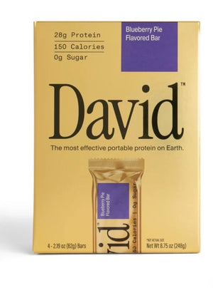 David blueberry pie protein bar x4