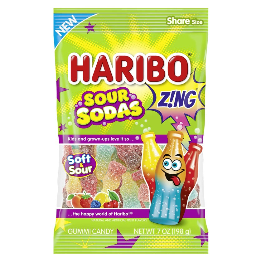 Haribo sour sodas 7oz
