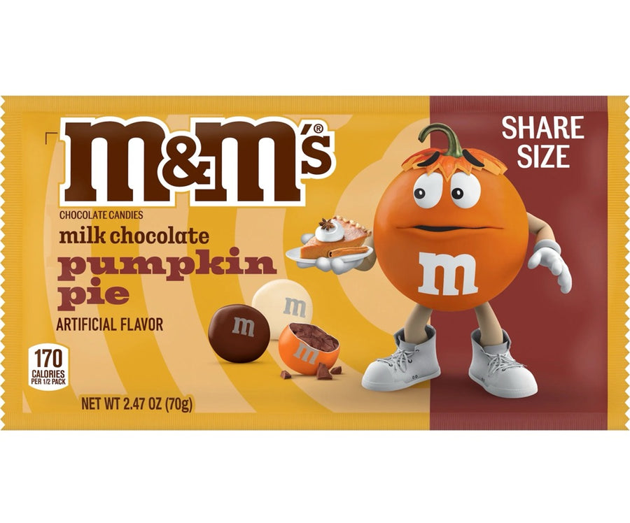 M&M pumpkin pie