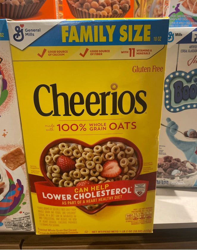 Cereal cheerios lower cholesterol