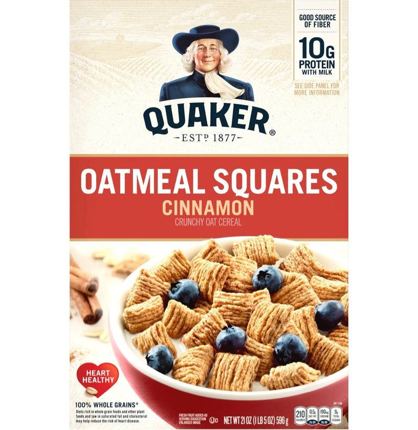 Cereal quaker oatmeal cinnamon