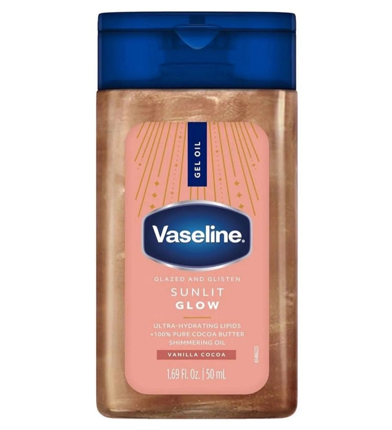 Vaseline sunlit glow gel oil mini