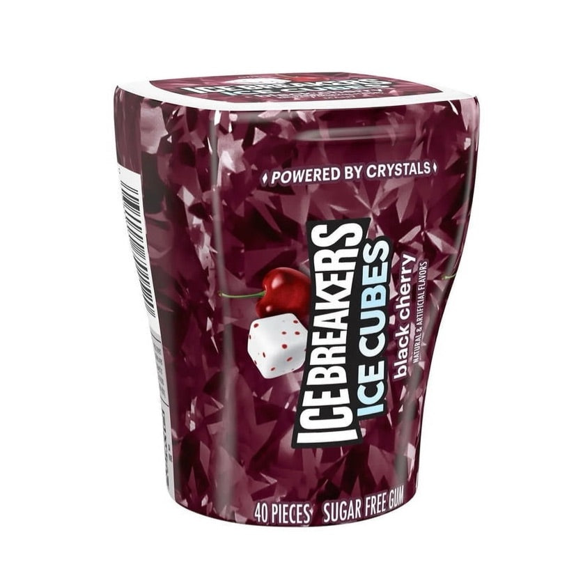 Chicles ice cubes black cherry