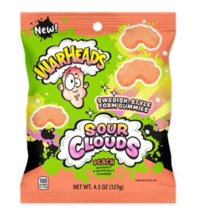 Warheads sour clouds peach